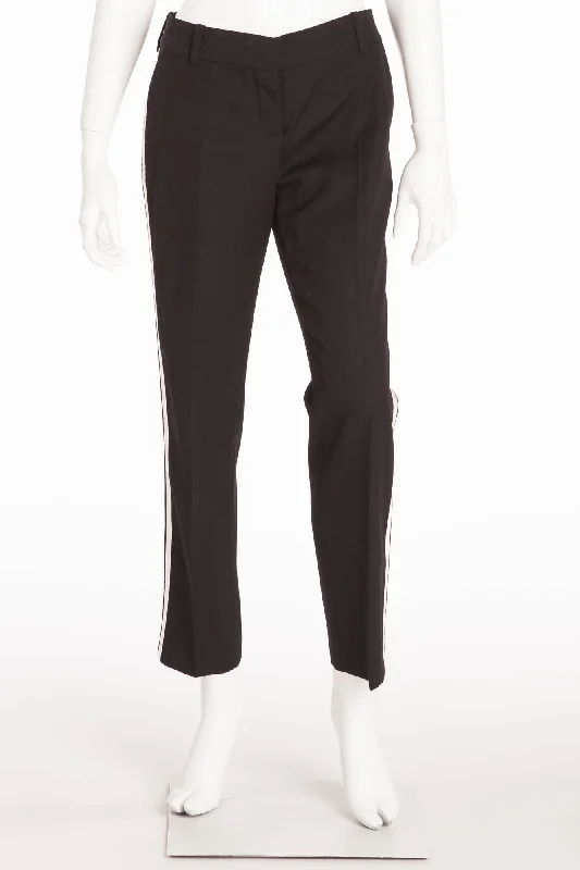 Elegant Women's Attire Season Appropriate Women's Collection Balmain - Black  Tuxedo Style Skinny Dress Pants  - FR 40