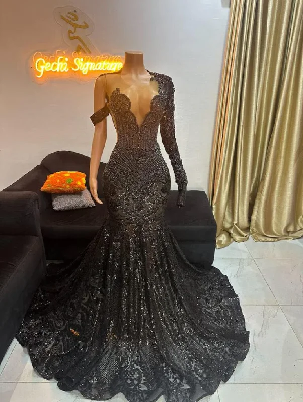 Sustainable Women's Clothes Buy More, Save More Black prom wedding dress