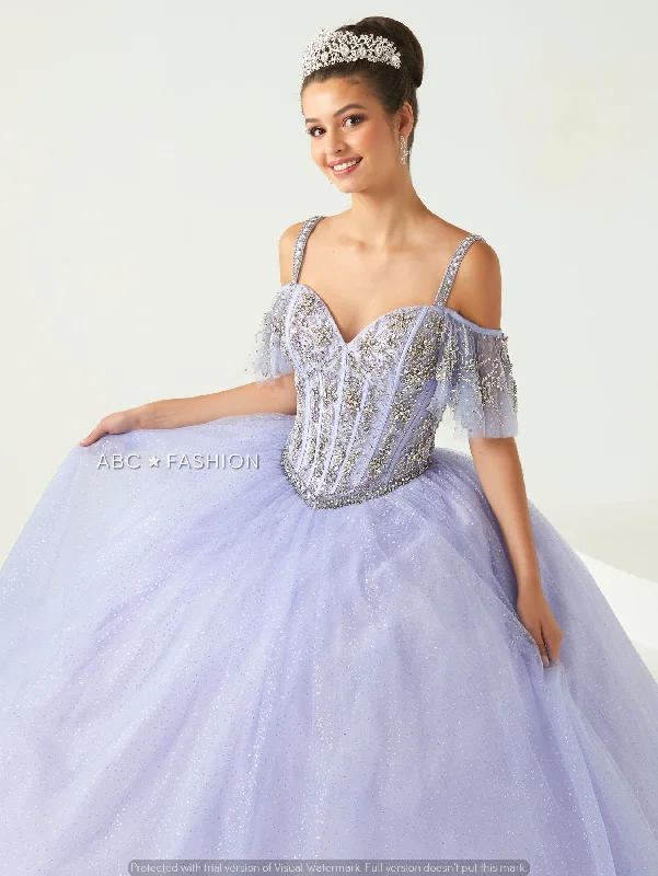 Charming Women's Garments Hollywood Glam Award - Show Style Glitter Tulle Quinceanera Dress by Fiesta Gowns 56436