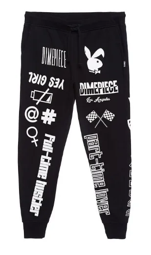 Women's Resort Garments Versatile Wardrobe Essentials Dimepiece - New with Tags Black Graphic Joggers - S