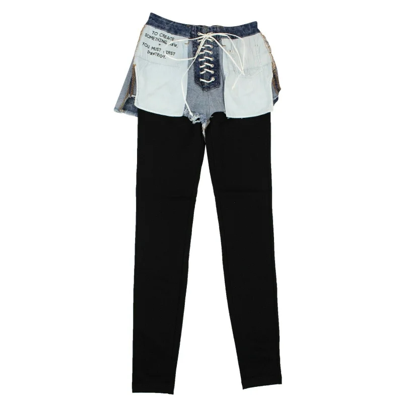 Sustainable Women's Clothes Season Offer Unravel Project Deconstructed Pants - Denim