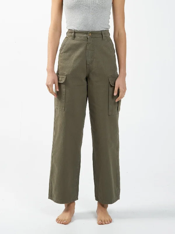 Women's Work Outfit For The Office The Latest Trends Union Baggy Pant - Mild Army