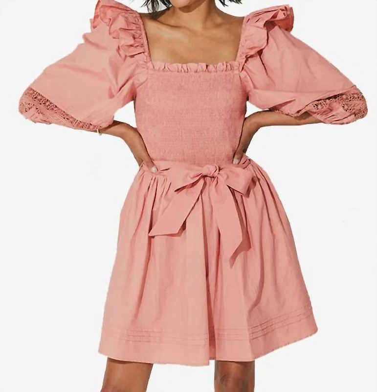 Charming Everyday Clothing For Women Unleash Your Fashion Cassia Mini Dress In Rose