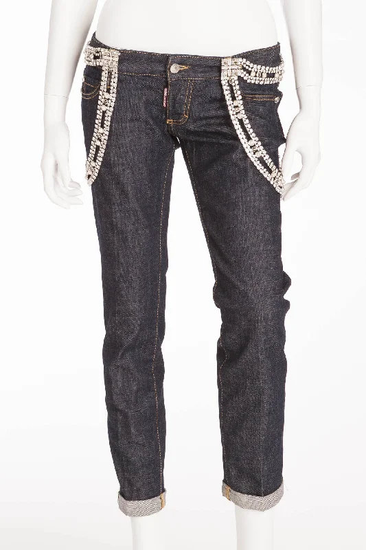 Women's Apparel Fresh Styles, Fresh Deals Dsquared2 - Jeans with Removable Crystal Embellishments - IT 42