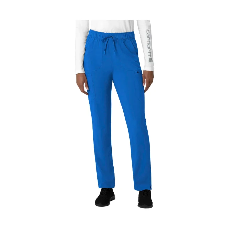 Women's Everyday Attire Grab Romantic Date - Night Styles Now Carhartt Women's Force Cross Flex Straight Leg Cargo Scrub Pant - Royal Blue