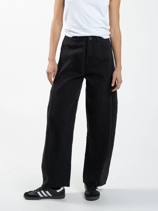 Women's Casual Garments Fashion Forward Femininity Ronnie Pant - Black