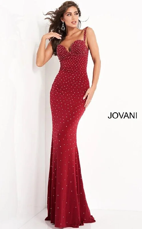 Sustainable Women's Apparel Stylish Savings Jovani 4728 Long Formal Beaded Prom Dress