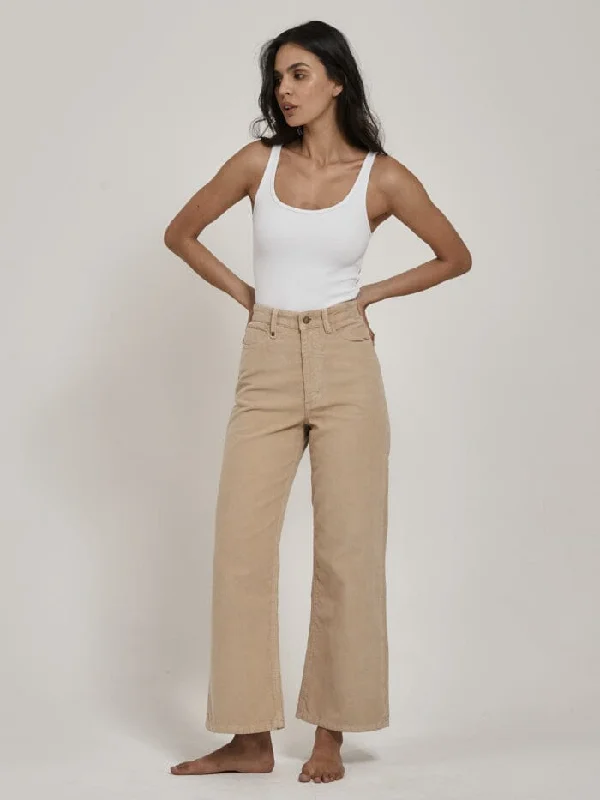 Women's Chic Apparel Unbeatable Prices Holly Cord Pant - Soft Tan