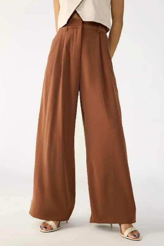 Women's Sports Apparel Seasonal Sale Downtown Brown Adjustable Korean Pants