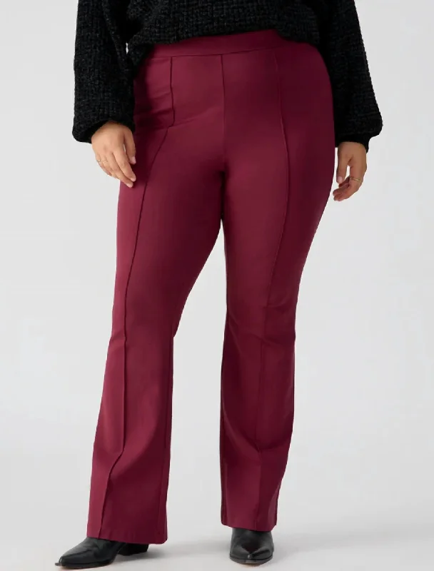 Women's Holiday Apparel Comfort Centric Apparel Lana Flare Pants In Sugar Plum