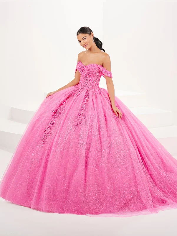 Women's Plus-Size Apparel Limited Time Deal Applique Off Shoulder Quinceanera Dress by Fiesta Gowns 56507