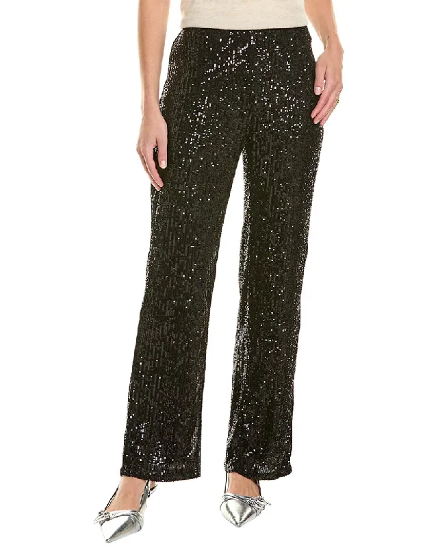 Women's Professional Attire Vintage Retro Party Wear Vince Camuto Sequin Flare Pant