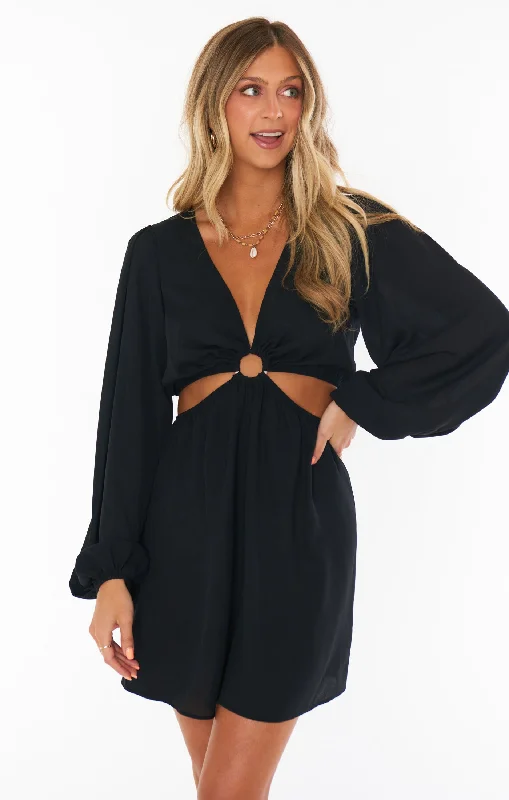 Women's Athletic Clothes Exclusive Deals Online Show Me Your Mumu Go Out Cut Out Mini Dress in Black