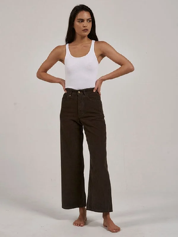 Women's Clothing Apparel Sets Wardrobe Refresh Holly Cord Pant - Tarmac