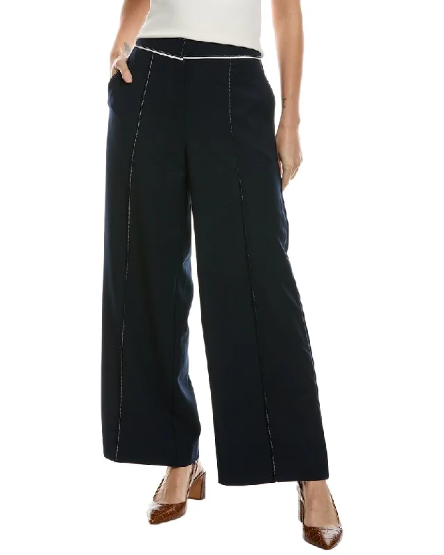 Vintage-Inspired Women's Clothes Discover Now Reiss Oriel Side Stitch Wide Leg Pant