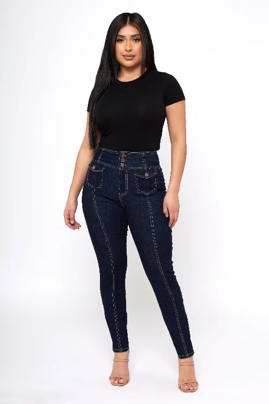 Affordable Women's Garments Chic & Cozy Collection Good Energy - Skinny Jeans