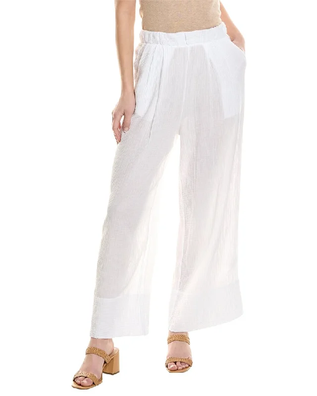 Luxury Women's Clothes Summer Deals Stateside Gauze Wide Leg Pull-On Pant