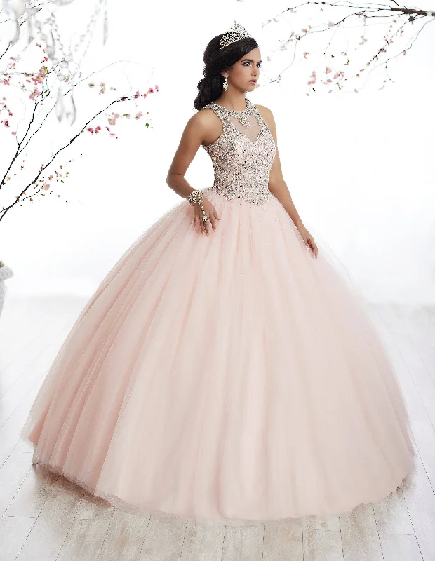 Women's Clothes And Garments Parisian Effortless Chic Style Illusion A-line Quinceanera Dress by Fiesta Gowns 56327