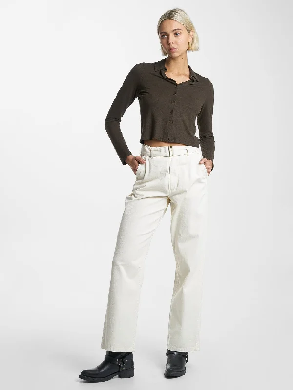 Affordable Women's Attire Elegant Simplicity Wardrobe Tether Pant - Heritage White