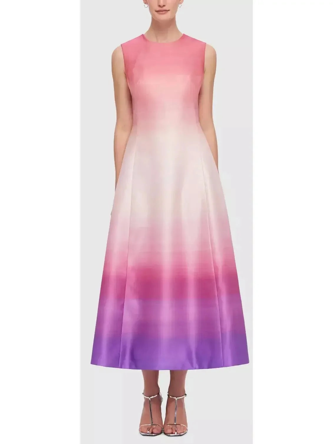 Women's Garments Chic Styles Ombre Sleeveless Midi Dress