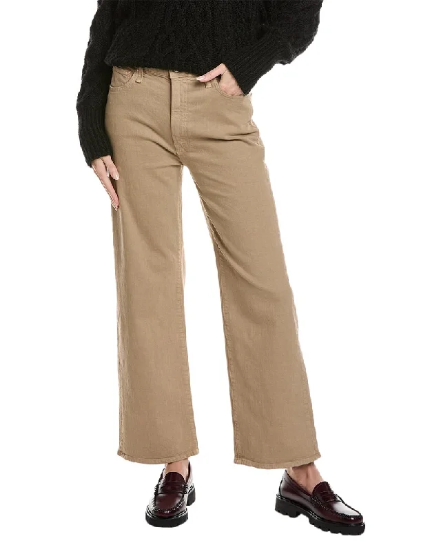 Women's Comfortable Lounge Garments Chic Trends Unveiled MOTHER The Dodger Flood Dark Khaki Straight Leg Jean