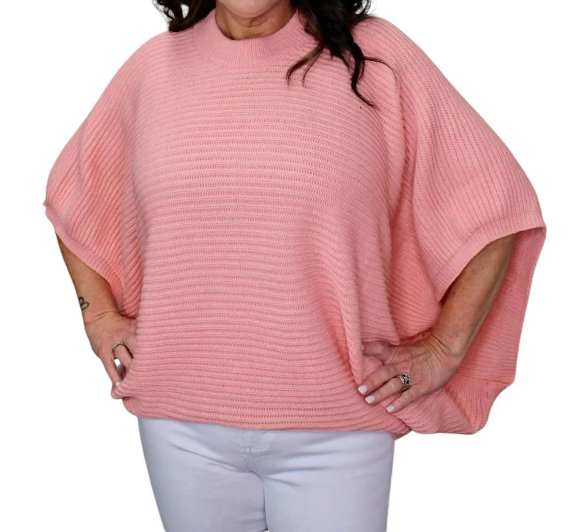 Women's Clothing For Special Occasions Wardrobe Update Meg Pullover Poncho In Blush