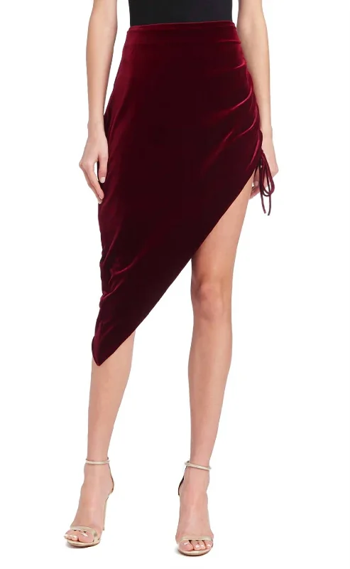 Women's Stylish Vacation Attire Cool Prices Aviette Skirt In Wine