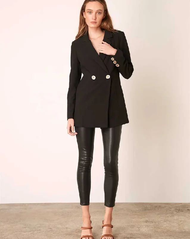 Plus-Size Women's Garments Bold Fashion Quinn Blazer - Black