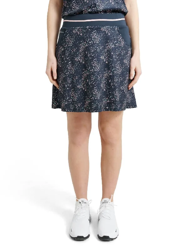 Women's Evening Apparel Seasonal Fashion Juliet Skort In Navy Floral