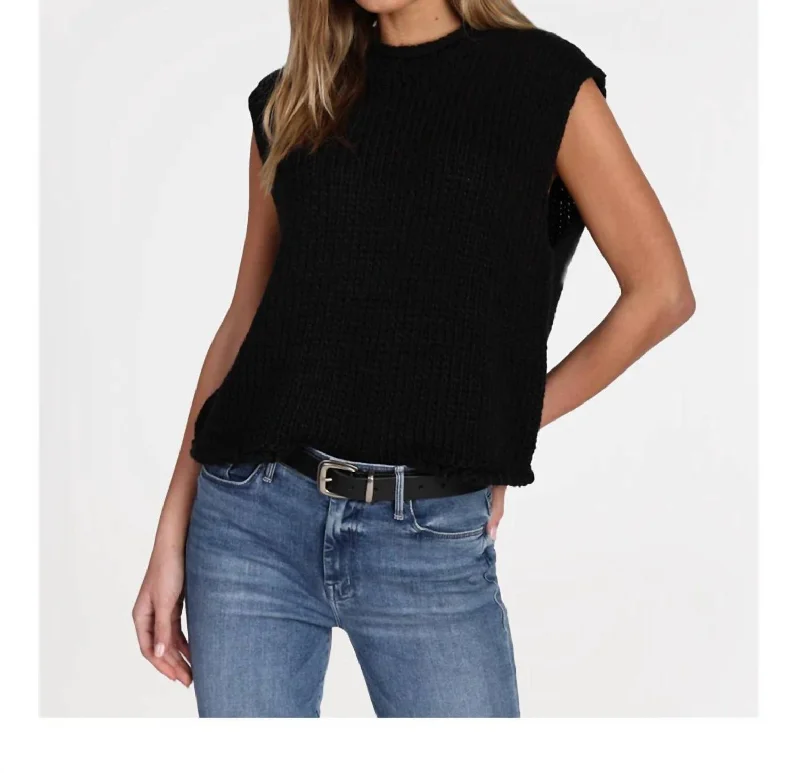 Women's Clothes For Special Occasions Coastal Beach - Inspired Style Hudson Sweater In Black