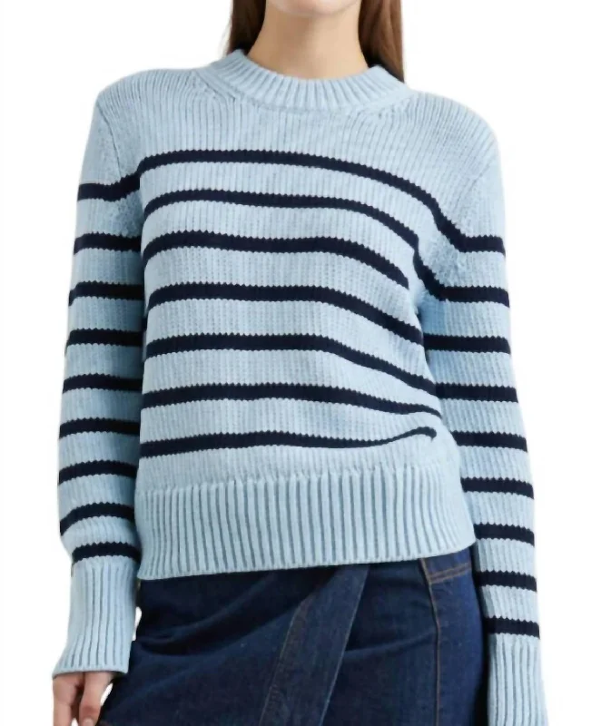 Women's Urban Clothing Summer Essentials Alise Sweater In Sky Navy Stripe