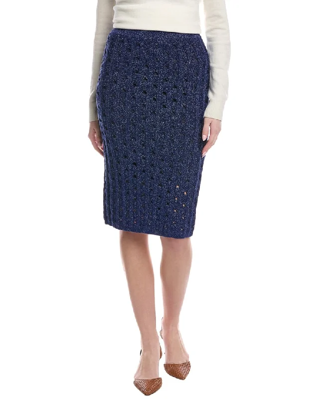 Tailored Clothing For Women Vintage Style Clothing Sale St. John Rib Crochet Knit Skirt