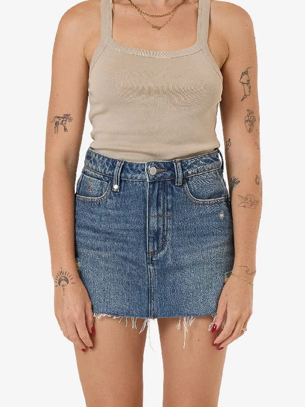 Sustainable Women's Clothing Explore What's New Harlow Skort - Vintage Indigo Fade