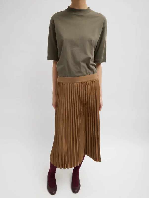 Stylish Women's Attire Great Prices On Feminine Styles Sunray Pleating Skirt in Loden