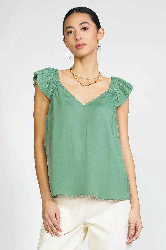 Women's Holiday Outfit Trendy Women’S Wear Sweetheart Ruffled Top