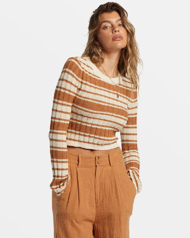 Women's Trendy Outfit Fashionista Favorites Billabong Clare Sweater-Sandalwood