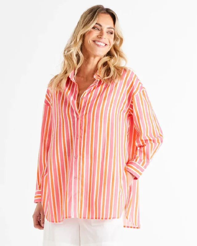 Affordable Women's Apparel Feminine Soft - Hued Styles Betty Basics Quinn Shirt