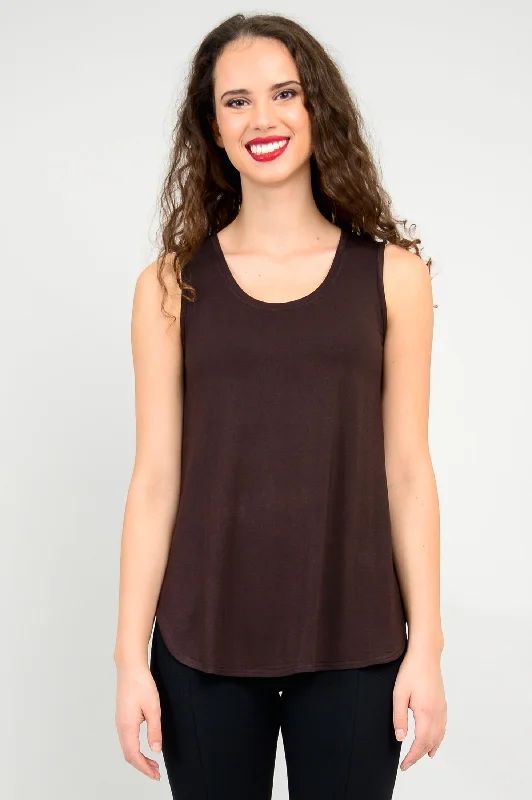 Stylish Women's Clothing Best-Sellers Jazz Tank, Coffee, Bamboo