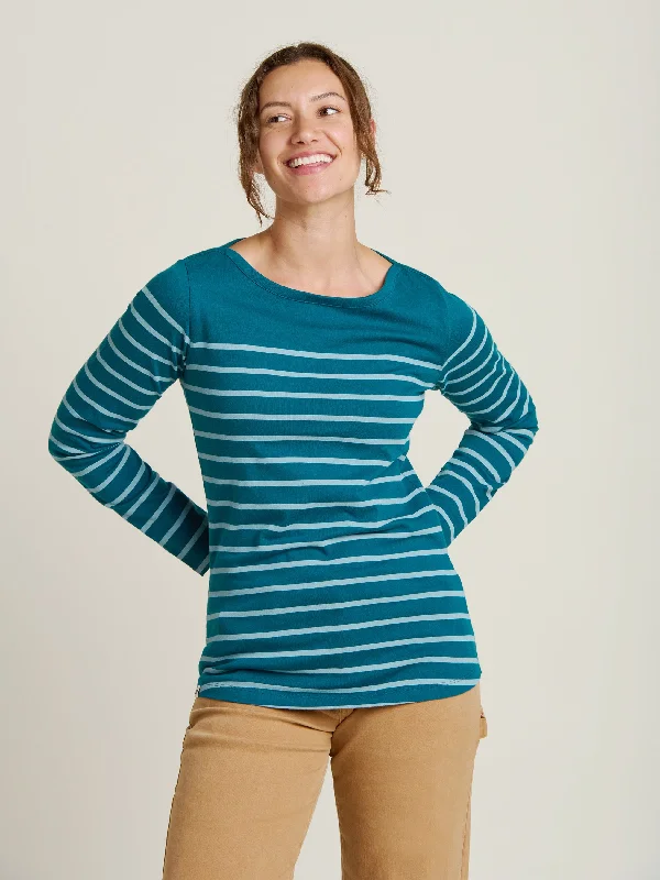 Affordable Women's Outfit Comfortable Clothes Harbour Stripe Tee