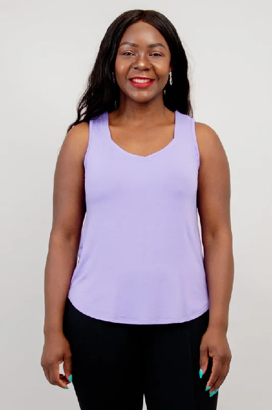 Women's Clothing Apparel New Season Fashion Preview Ritzy Tank, Lavender, Bamboo