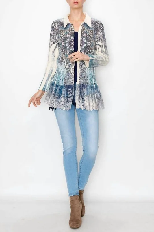 Fashion-Forward Women's Clothing Fashion For Every Occasion Natalie Lace Cardigan In Kaleidoscope