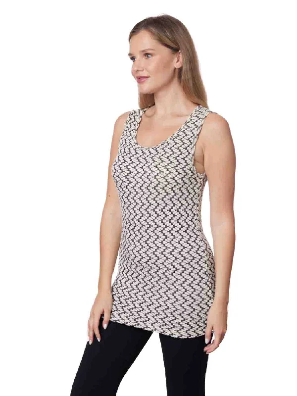 Classic Women's Clothing Styles Trend Alert Tianello Taupe "Semina" Knit "Heidie" Tank