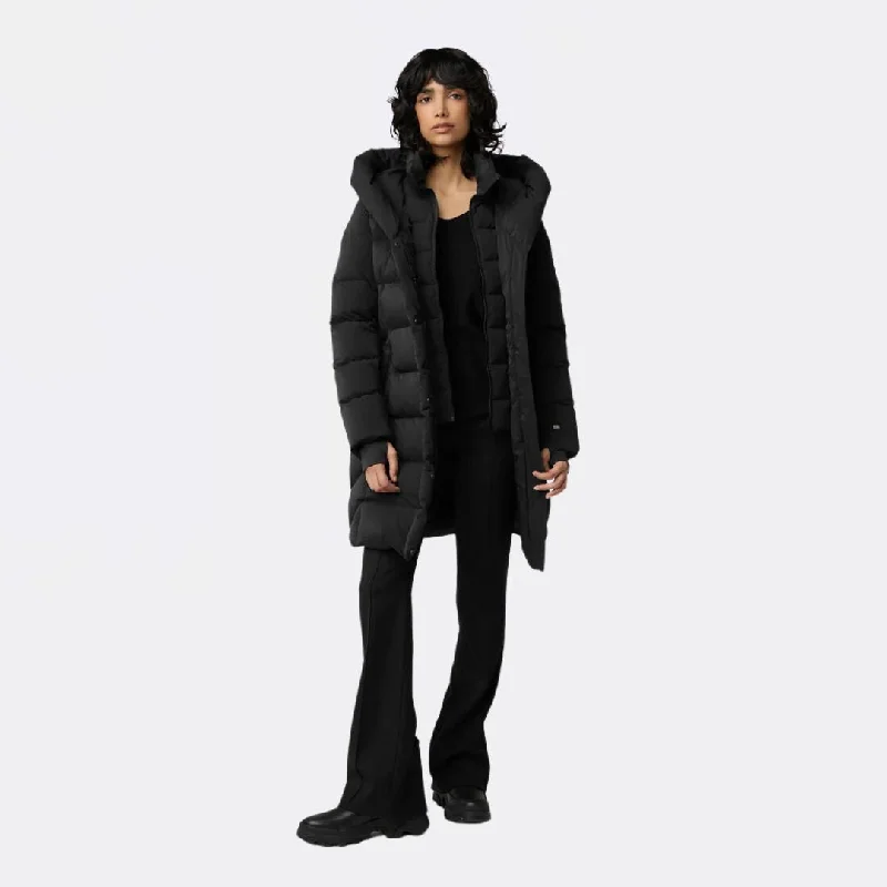 Stylish Women's Outfit Unleash Your Style Sonny-N Slim-Fit Novo Down Coat With Bib & Hood