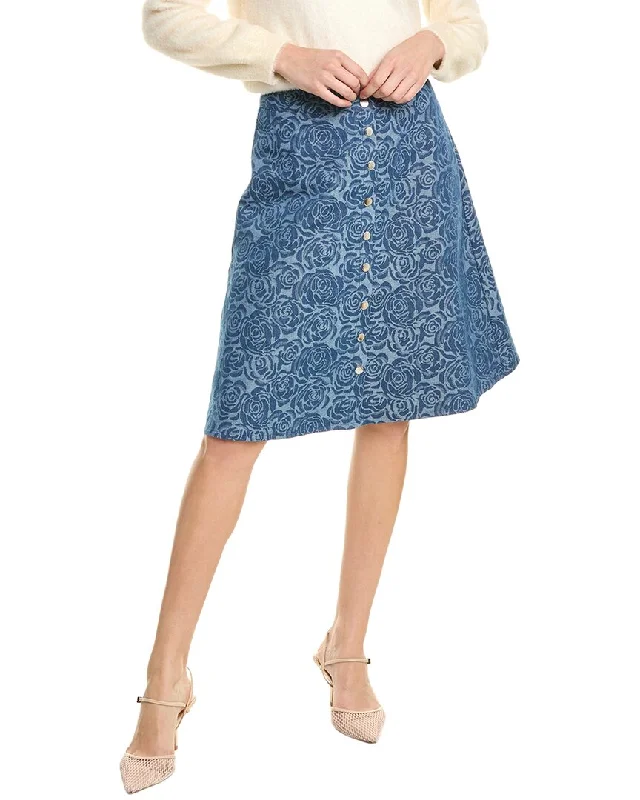 Sustainable Women's Apparel Trendy Styles Gracia Jacquard Floral Skirt