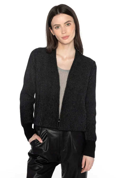 Women's High-Fashion Outfit Huge Price Cut Kinross Cashmere Plaited Rib Cardigan