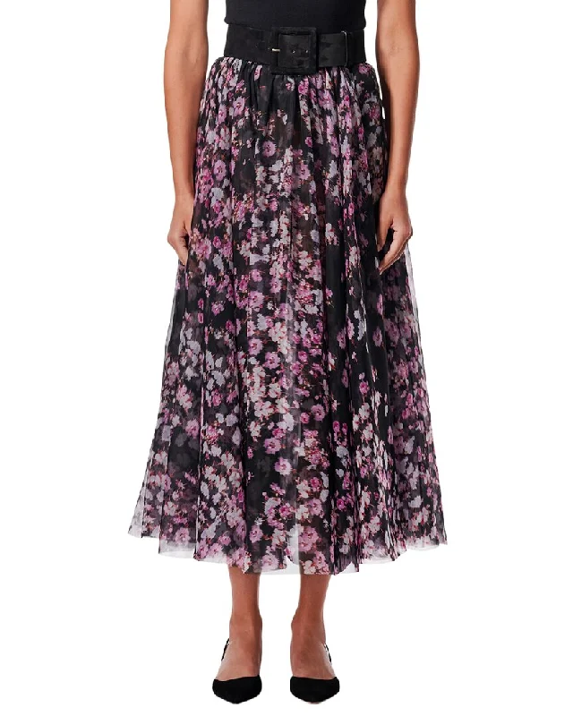 Women's Formal Event Outfit Boho - Chic Festival - Ready Style Carolina Herrera A-Line Midi Skirt