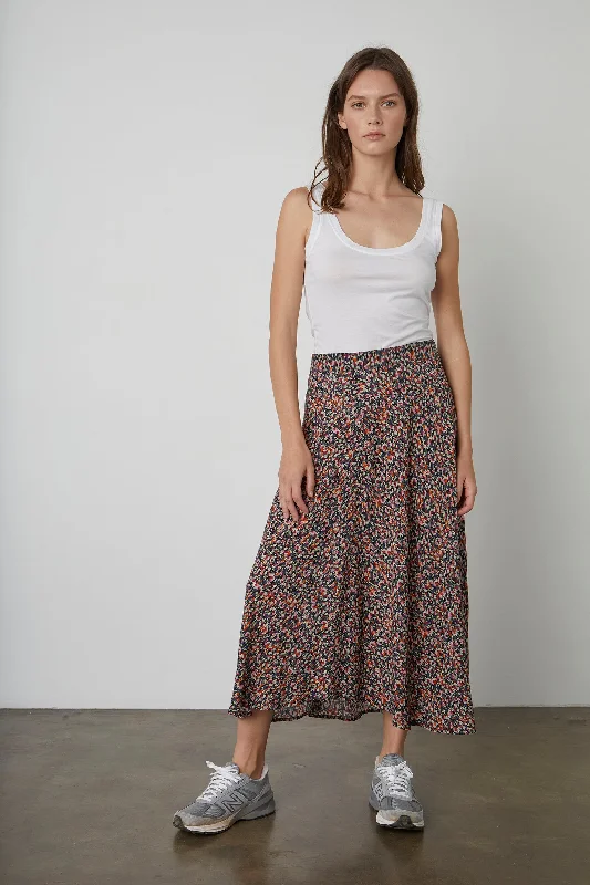 Stylish Women's Apparel Shop Sales TITANIA PRINTED MIDI SKIRT