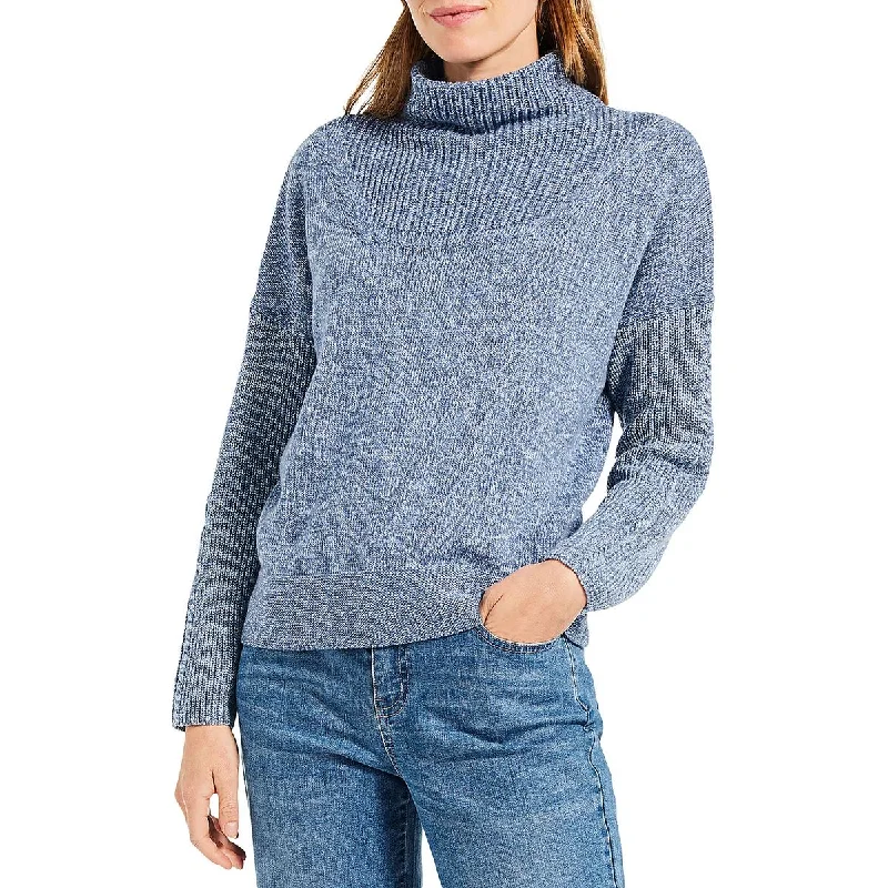 Plus-Size Women's Garments Summer Essentials Womens Knit Cotton Stretch Pullover Sweater